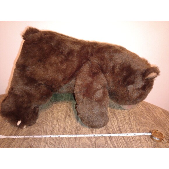 Carousel By Guy Plush Brown Grizzly Bear Vintage 18” Teddy - Cabin Gift 1980s - Picture 15 of 16